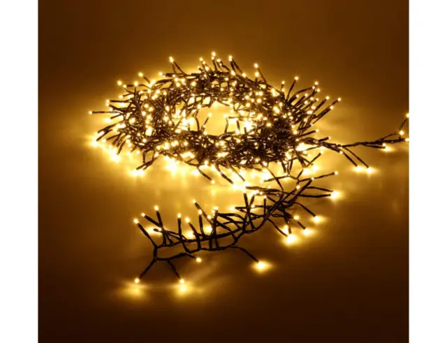 1920 Φωτάκια LED - 24.9 Μέτρα + 3 Μέτρα σύνδεσης, Μαύρο καλώδιο - 'Εξτρα θερμό λευκό AX9560370