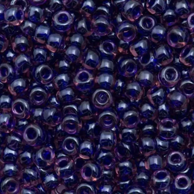 Χάντρα Miyuki Round Rocailles 6/0 - 1835 - Dark Violet Lined Amethyst ~10gr