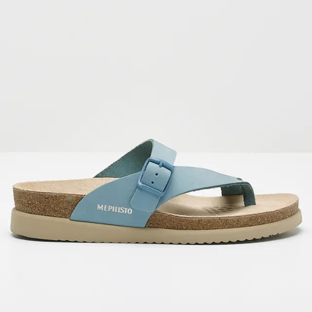 Mephisto Σαγιονάρες Γυναικείο δέρμα Nubuck Μπλέ MEP/HELEN SKY BLUE