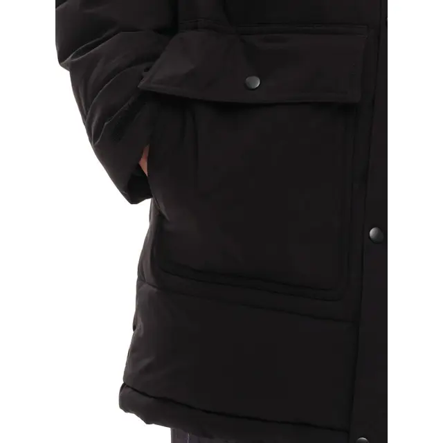 Emerson Long Puffer Fur in Hood (232.EM10.68-Black) - Μαύρο 2