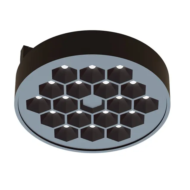 ΜΙΝΙ ΜΑΥΡΟ ΜΑΓΝΗΤΙΚΟ ΣΠΟΤ 24V DC 10W 3000K 620LM 50° Ra90 5YRS Φ97*32ΜΜ / TREYE1030B 3