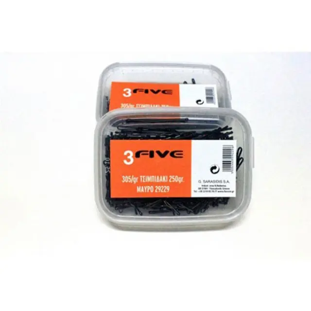 3Five Τσιμπιδάκια Μαλλιών Μαύρα 250gr