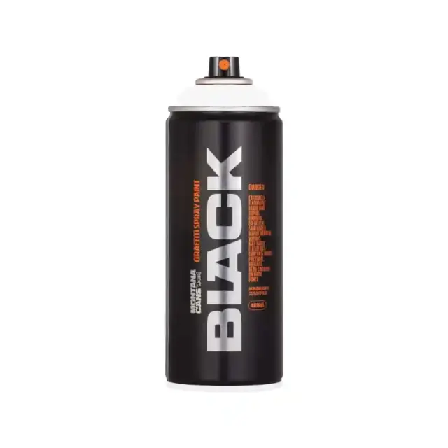 Montana Black Spray Paint 400ml BLK-9100 Snow White