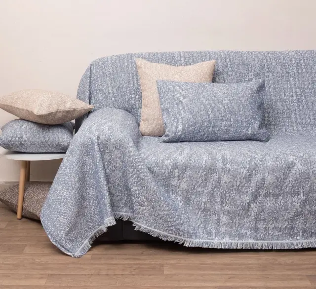 Ριχτάρι Διθέσιο 180Χ240 Cotton Viopros 3020 Ντένιμ