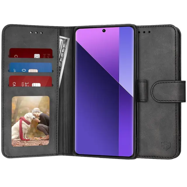 Techsuit® Diary Θήκη Βιβλίο για Xiaomi Redmi Note 13 Pro Plus- Black