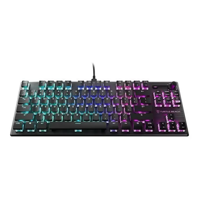 Turtle Beach Gaming Keyboard Vulcan TKL Aimo Titan Mechanical Switches Linear Black (TBK-2001-01-US)