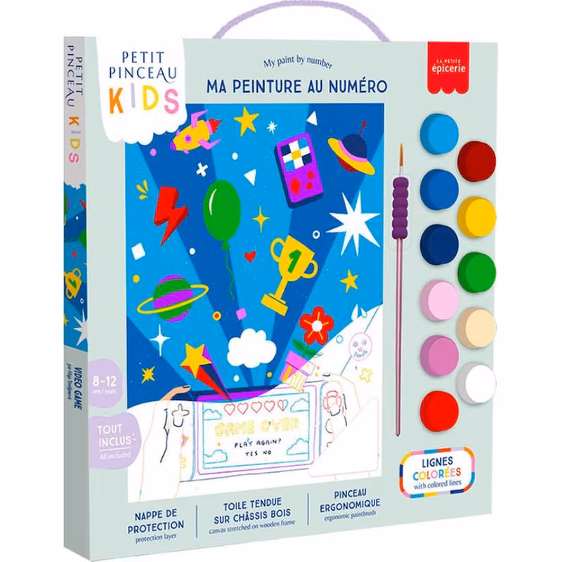 La Petite® Paint my Number Kit Ζωγραφικής με Αριθμούς- Video Game