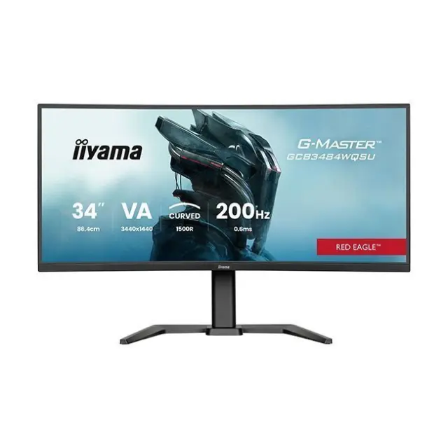 iiyama Monitor 34" G-Master GCB3484WQSU-B2 Red Eagle VA UWQHD (GCB3484WQSU-B2)