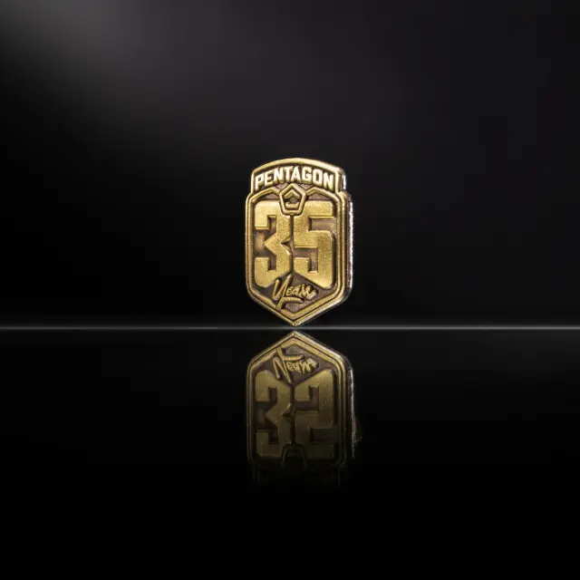 35 ANNIVERSARY LAPEL PIN K28028 44-Antique Brass - PER PIECE
