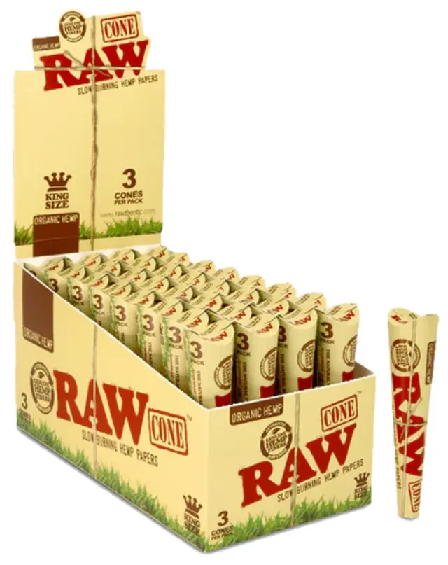 RAW Cone Organic Hemp Κώνος - King Size - 32τεμ.