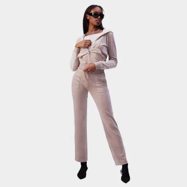 Παντελόνι Juicy Couture Velour JCAP180-379 Μπεζ - L