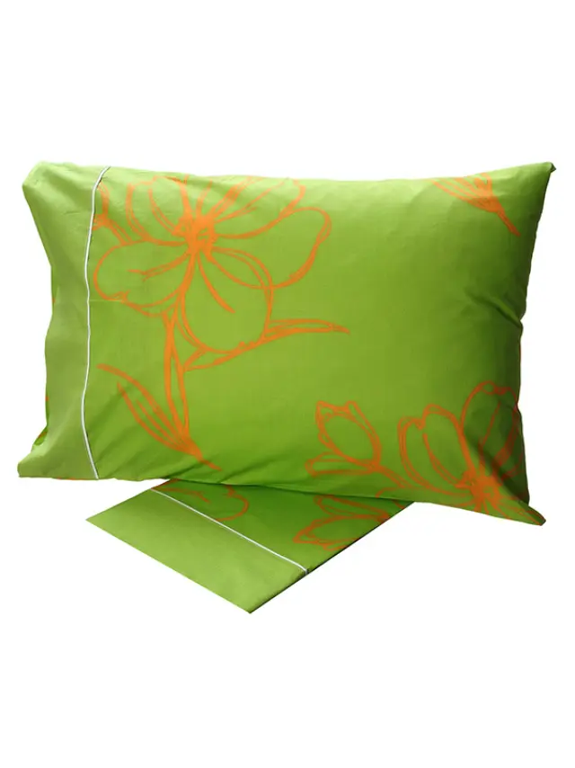 Σετ Σεντόνια Cotton Feelings εμπριμέ 537 Green Μονό (160x260) Sunshine