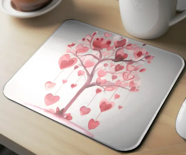 Mousepad ( tree with hearts 08 ) Διαστάσεις: 23cm(μήκος) x 20cm (ύψος) 2