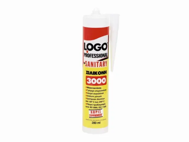 Logo Sanitary 3000 Σιλικόνη Φύσιγγα Πιστολιού Λευκή 280ml