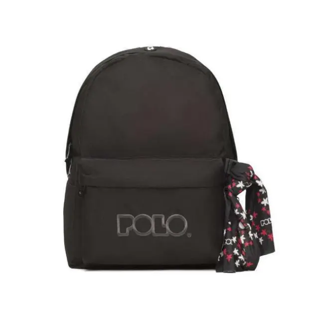 Polo Σχολική Τσάντα Πλάτης Original Scarf Μαύρο (901135-2000) 2