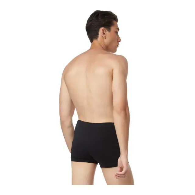 Comfort 2 Ανδρικό Βαμβακερό Boxer με Εσωτερικό Λάστιχο 2τμχ Minerva - Μαύρο - S 2