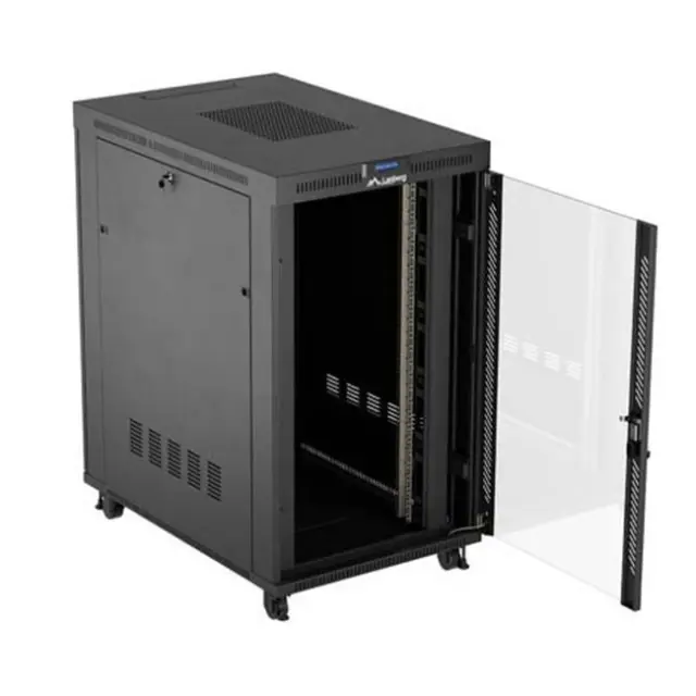 Lanberg Καμπίνα Rack 19" 27U 800X1200 Black LCD V2 (FF01-8227-12BL)