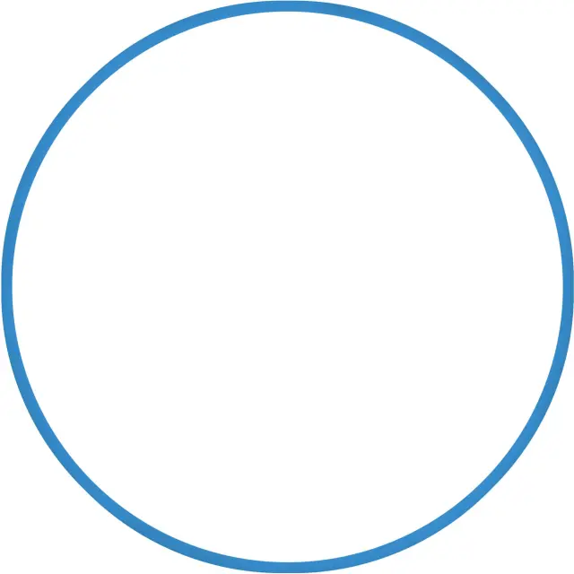 AMILA Χούλα Χουπ HQ 80cm - Φ19mm - 330gr, Μπλε (98818)