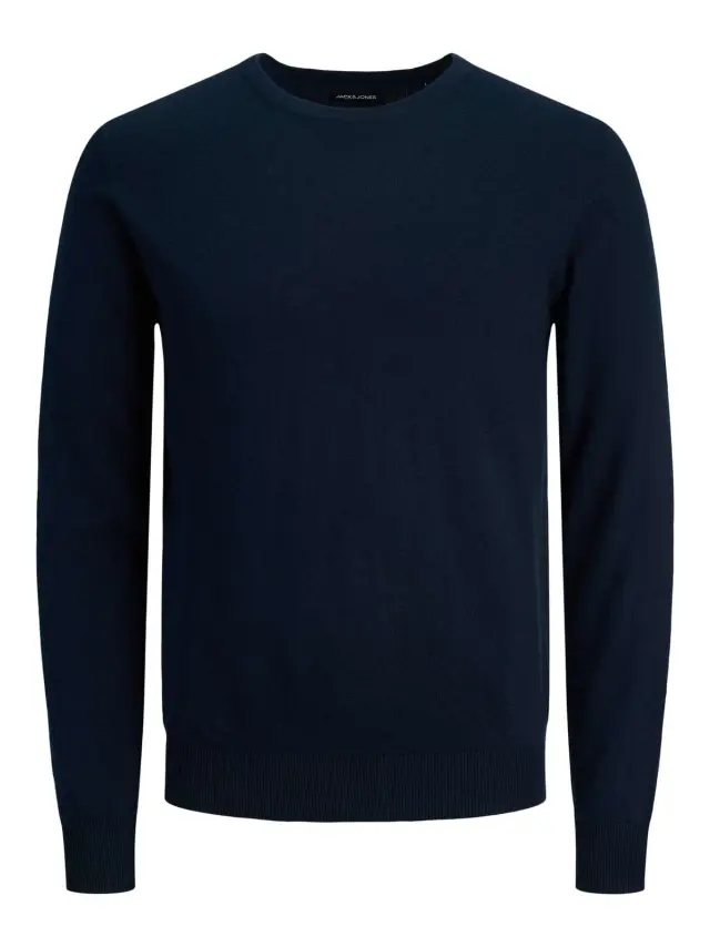 JJEEMIL KNIT CREW NECK NOOS Navy Blazer