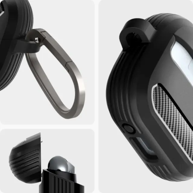 Spigen Rugged Armor Samsung Galaxy Buds 3 / 3 FE / 3 Pro Matte Black 3