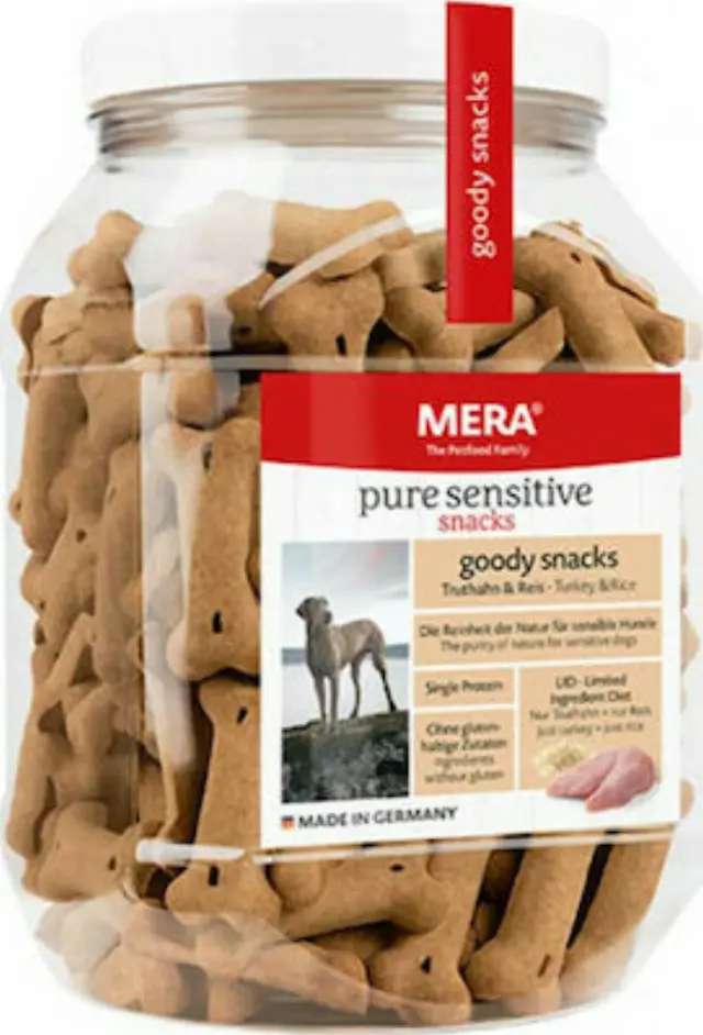 Meradog Pure Sensitive Goody Snack Γαλοπούλα + Ρύζι 600g