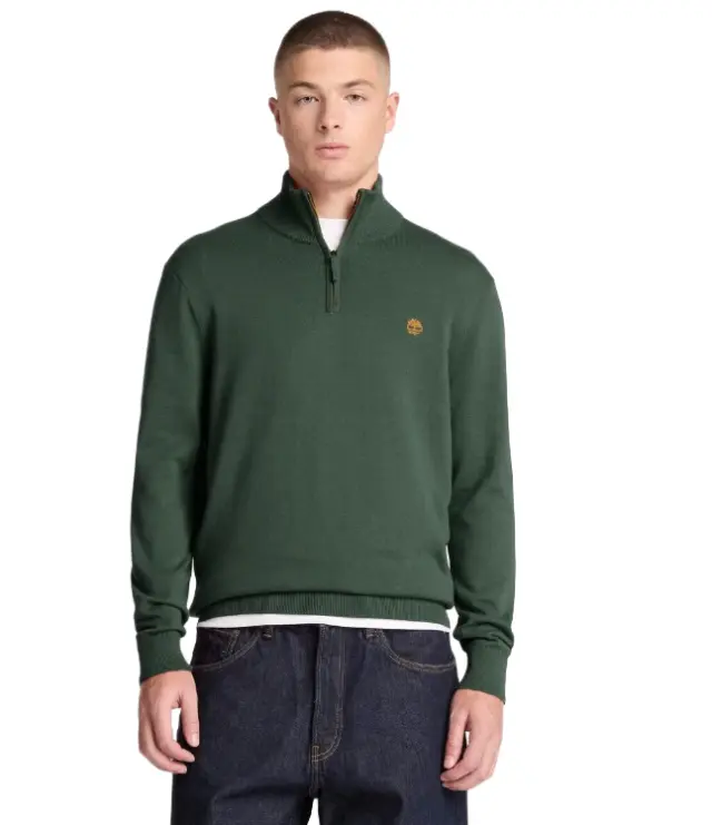 Timberland - Ανδρικό Πλεκτό Πουλόβερ Williams River TBC0YHAY-398 Πράσινο
