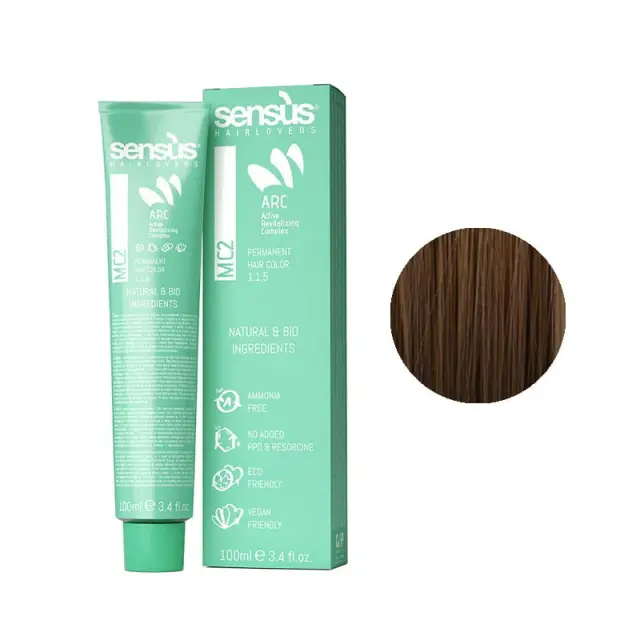 Sensus MC2 Permanent Hair Color 5.3 Light Golden Brown 100ml - (μόνιμη βαφή χωρίς αμμωνία καστανό ανοιχτό ντορέ)