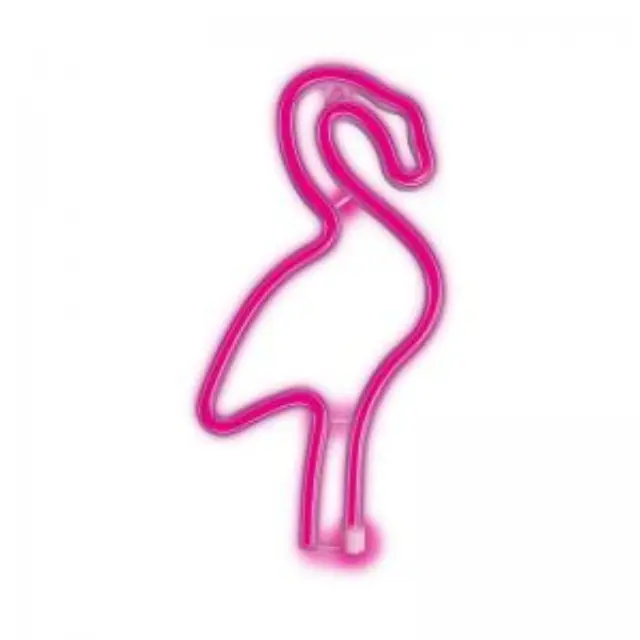 Neon LED Forever Light FLNE18 FLAMINGO (USB/Μπαταρίας & On/Off) Ροζ N64418 2