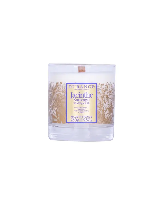 Durance candle Wild Hyacinth -Noel 2024-Αρωματικό Κερί με ξύλινο φυτίλι 280g 3