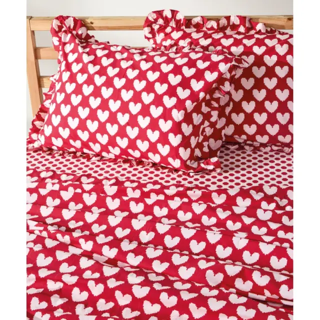 Σετ Παιδικά Σεντόνια Μονά 3 Τεμαχίων Kentia Lola Red-Pink 160x270 3
