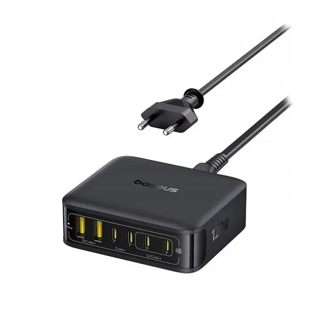 Baseus Βάση Φόρτισης EnerFill FH21 120W 4x USB-C 2x USB-A Black