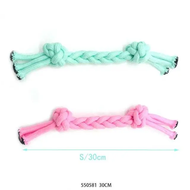 Παιχνίδι σκύλου σχοινί με κόμπους - 30cm - 12pcs - 550581 2