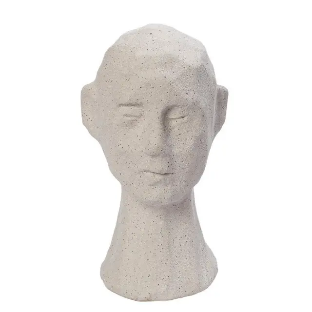 Κεφάλι κεραμικό λευκό 9,6x9,6x18cm Espiel KLA329K4