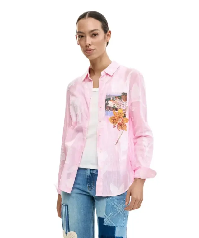 Desigual - Γυναικείο Πουκάμισο Pinkjac 26SWCW12-3049 Ροζ 3