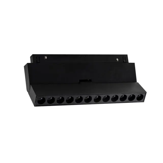 LED ΜΑΓΝΗΤΙΚΟ ΚΙΝΗΤΟ ΓΡΑΜΜΙΚΟ ΦΩΤΙΣΤΙΚΟ 48V DC 12W 3000K 1000LM 24° OSRAM Ra90 L220mm ΜΑΥΡΟ / MEYEM1230B