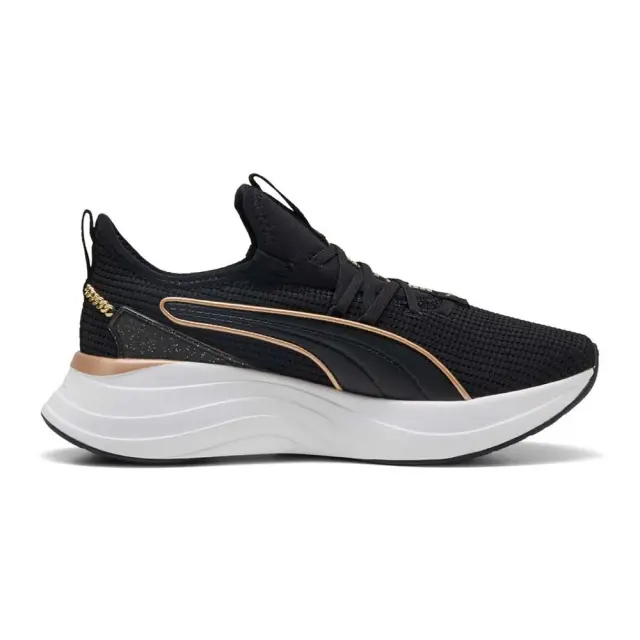 Puma Women's Softride Sabrina Polished Chrome Μαύρο - Χρυσό 313719-01 (Puma) 2