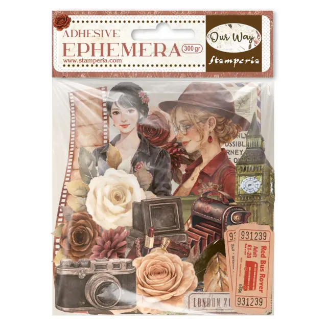 Αυτοκόλλητα Die Cuts-Ephemera Stamperia, Our Way