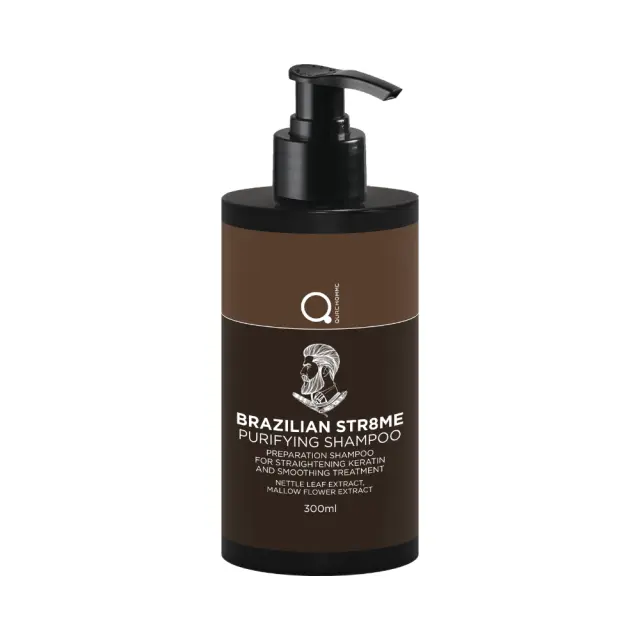 Brazilian STR8ME Purifying Shampoo 300ml by Qure- Σαμπουάν για Βαθύ Καθαρισμό 3