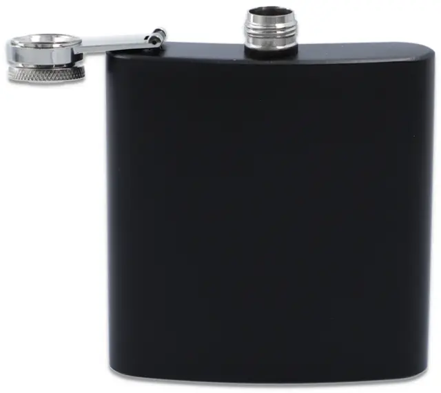 Hip Flask Φλασκί Ποτού Black Mat (F3060) - 180ml 2