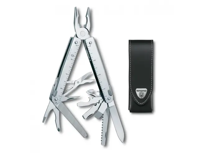 Ελβετικό Πολυεργαλείο Victorinox Swiss Tool X με δερμάτινη θήκη, 26 λειτουργίες και μήκος 11.5cm - Silver 3.0327.L 2