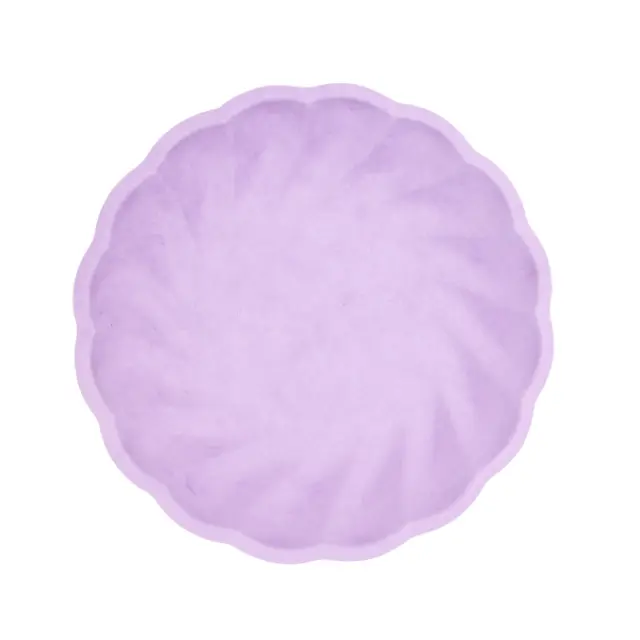 Πιάτα Στρογγυλά Vert Decor Purple 22.9 εκ - Λιλά Παστέλ / 6 τεμ