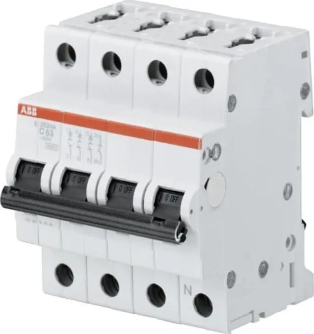 S203-C20NA Miniature Circuit Breaker - 3+NP - C - 20 A