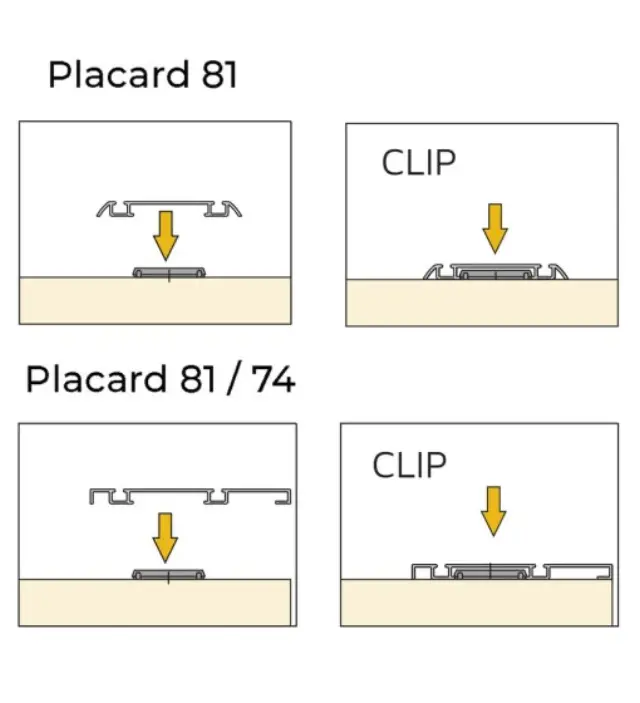 CLIPS ΓΙΑ ΟΔΗΓΟ ΣΥΡΟΜΕΝΗΣ ΝΤΟΥΛΑΠΑΣ PLACARD EMUCA 6009017 ΠΛΑΣΤΙΚΟ ΜΑΥΡΟ 2