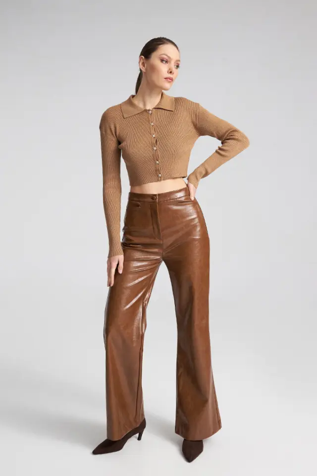 Δερμάτινο Παντελόνι AMARA TROUSERS - XL 2