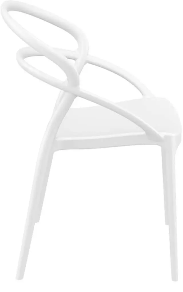 Καρέκλα Στοιβαζόμενη PIA Λευκό PP 54x56x82cm 3