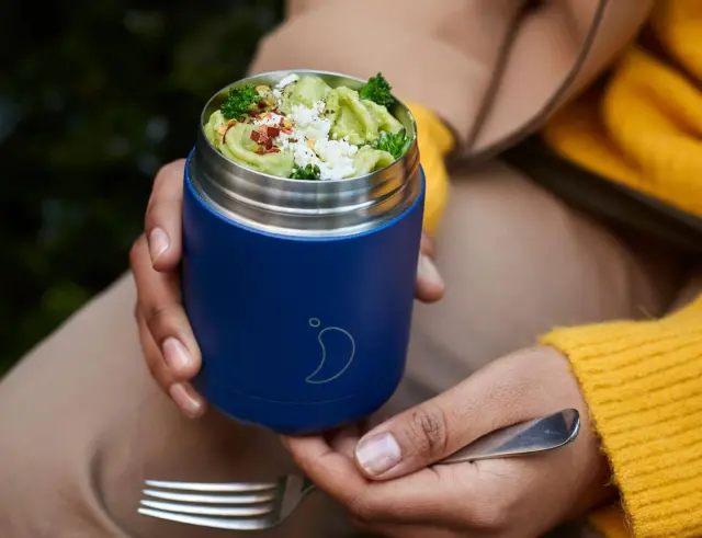 Δοχείο Φαγητού Chilly's με χωρητικότητα 500ml και διατήρηση θερμοκρασίας 6h ζεστό - Matte Blue 3