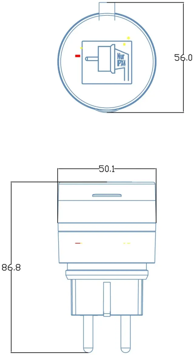 Entac Outdoor WIFI Socket IP44 15.005.0426 2