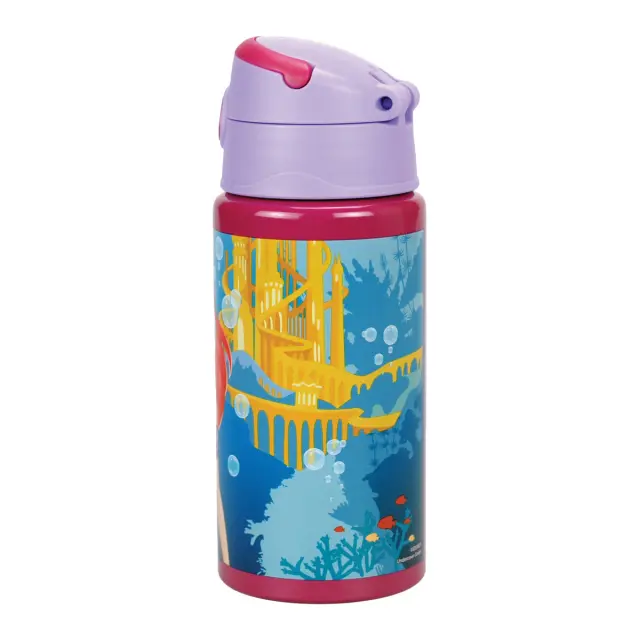 Παγούρι αλουμινίου με καλαμάκι Disney Mermaid 500ml 3