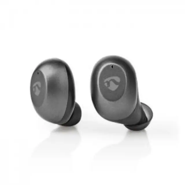 Bluetooth ακουστικά handsfree με θήκη φόρτισης, σε γκρι χρώμα. 2