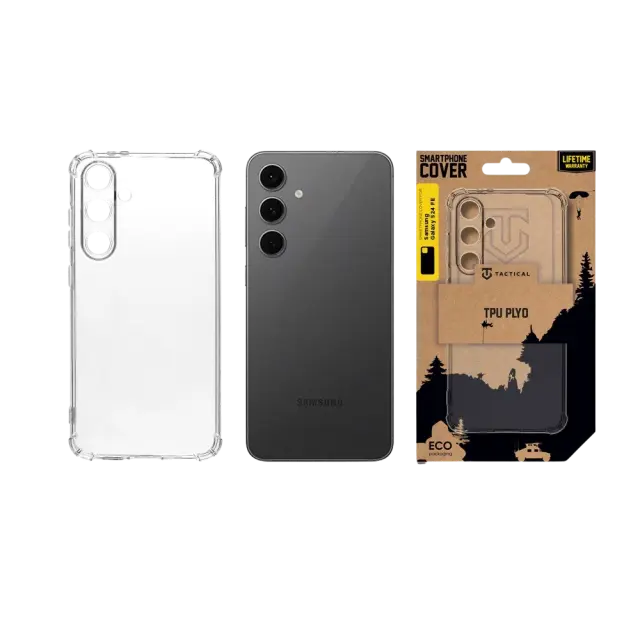 Tactical TPU Plyo Cover for Samsung Galaxy S24 FE Transparent 3